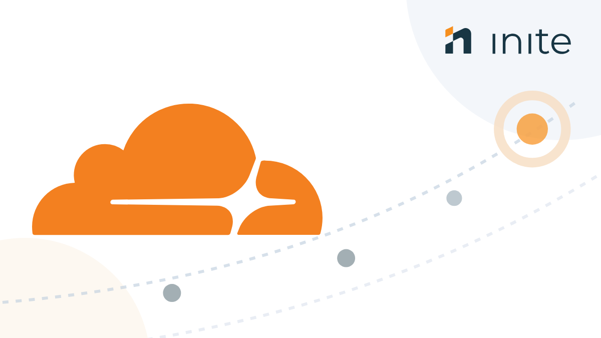 Release: Inite and Cloudflare logos with a themed illustration
